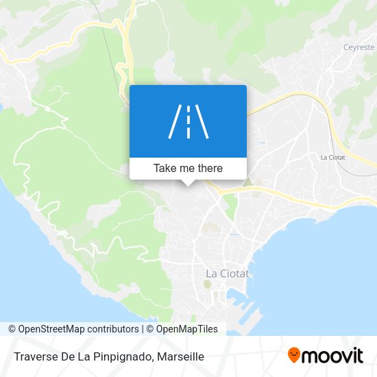 Traverse De La Pinpignado map