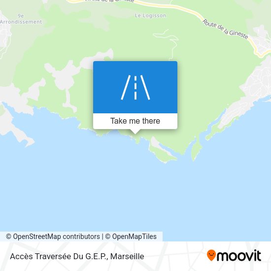 Accès Traversée Du G.E.P. map