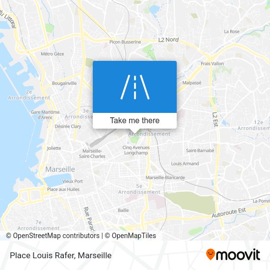 Place Louis Rafer map