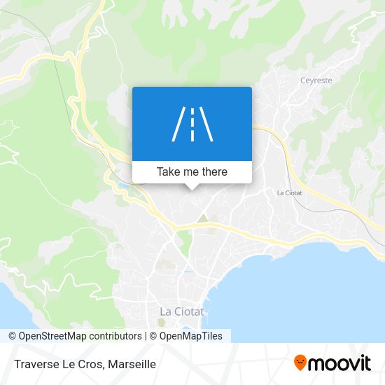 Traverse Le Cros map