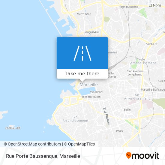 Mapa Rue Porte Baussenque