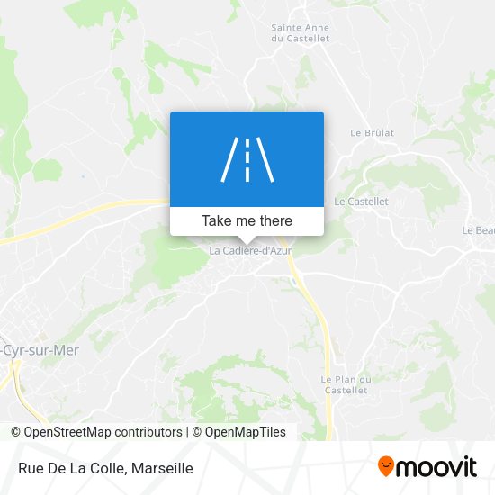 Rue De La Colle map