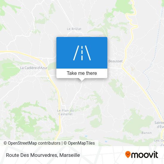 Route Des Mourvedres map