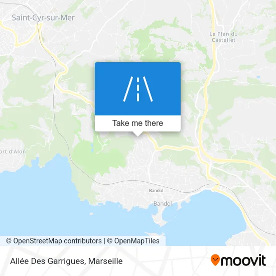 Allée Des Garrigues map