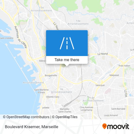 Boulevard Kraemer map
