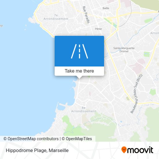 Hippodrome Plage map