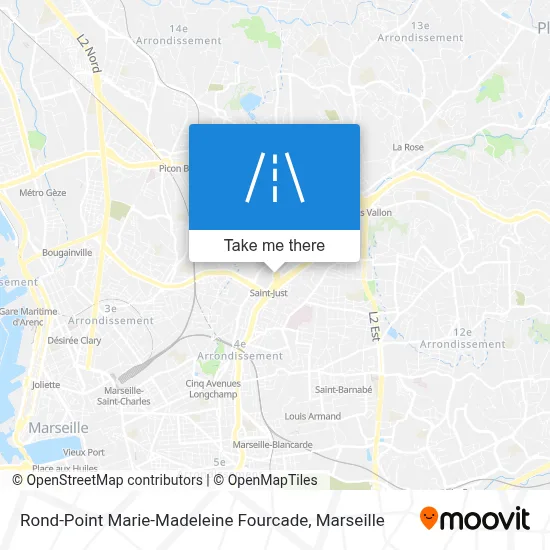 Rond-Point Marie-Madeleine Fourcade map