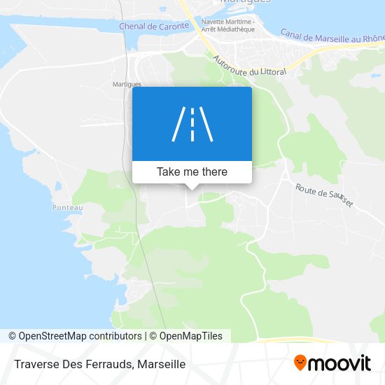 Traverse Des Ferrauds map