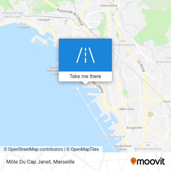 Môle Du Cap Janet map