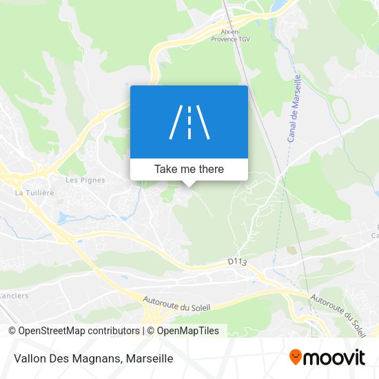 Vallon Des Magnans map