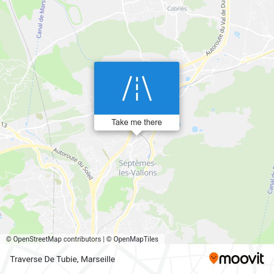 Traverse De Tubie map