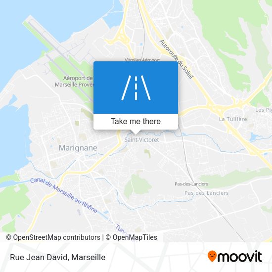 Rue Jean David map