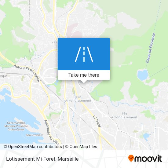 Lotissement Mi-Foret map
