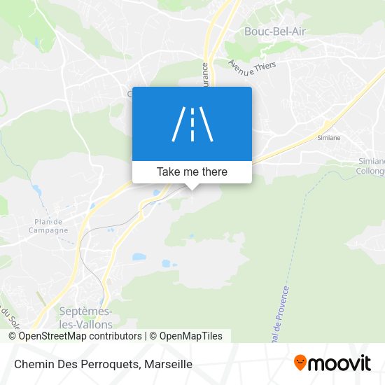 Chemin Des Perroquets map