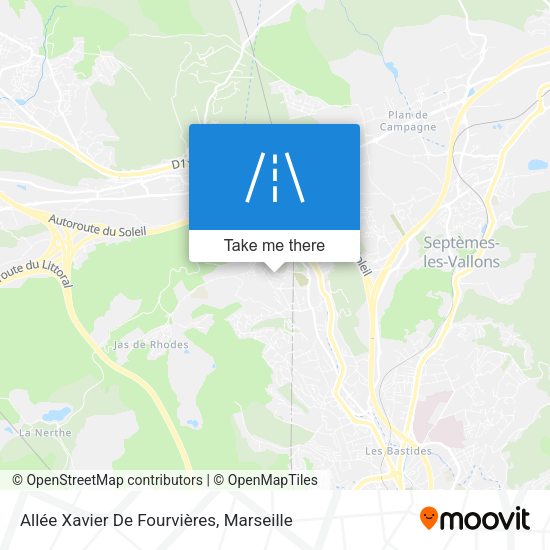 Allée Xavier De Fourvières map