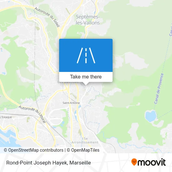 Rond-Point Joseph Hayek map