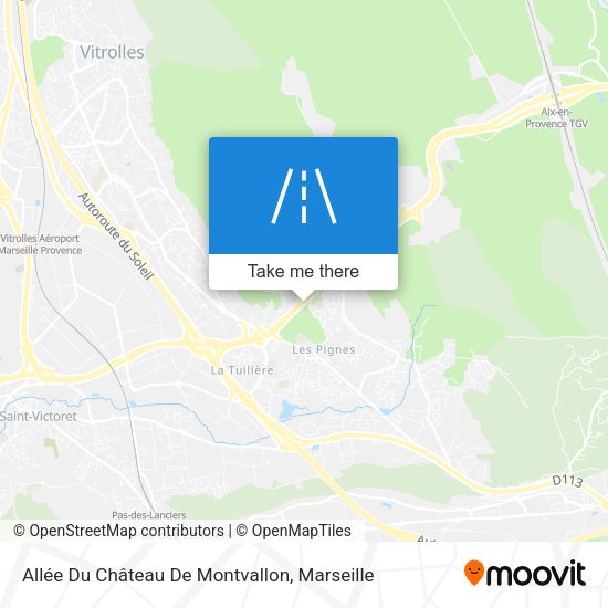 Allée Du Château De Montvallon map