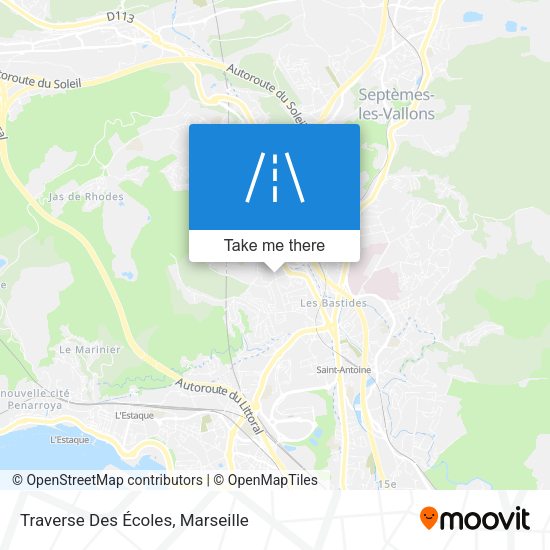 Traverse Des Écoles map