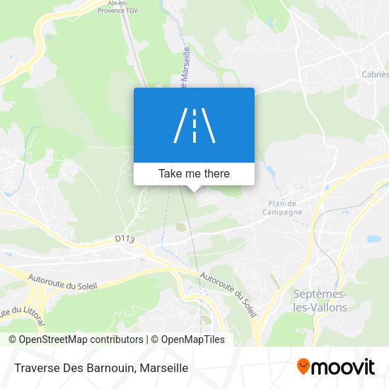 Traverse Des Barnouin map
