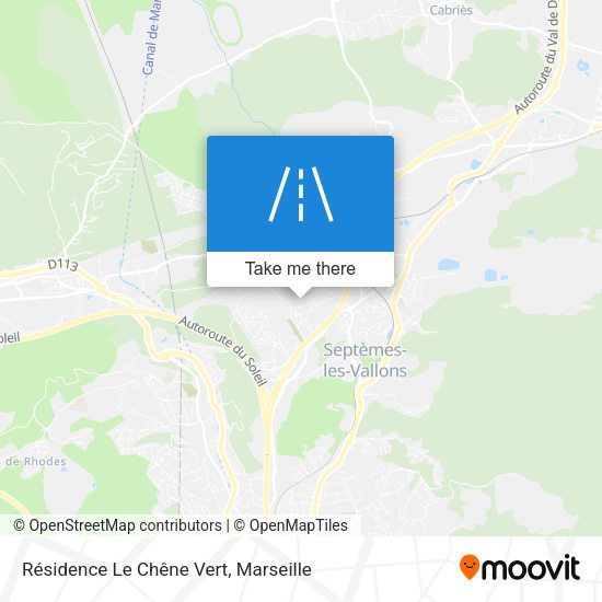 Résidence Le Chêne Vert map