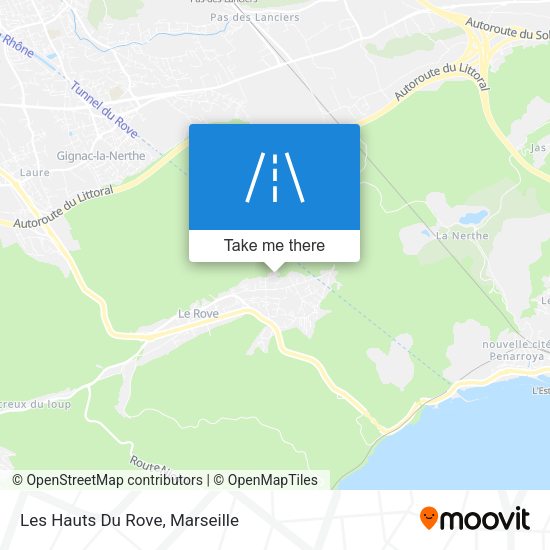 Les Hauts Du Rove map