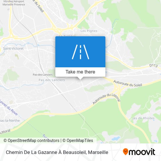 Chemin De La Gazanne À Beausoleil map