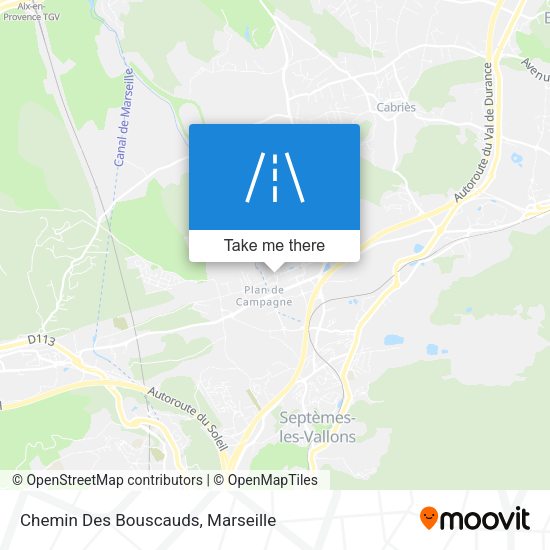 Chemin Des Bouscauds map