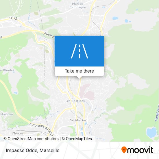 Impasse Odde map