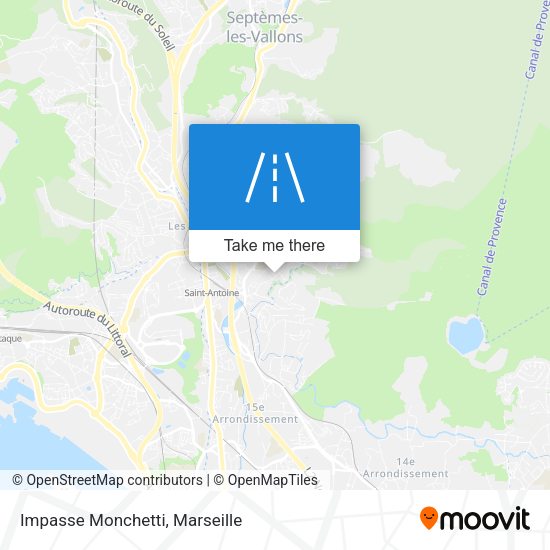 Impasse Monchetti map