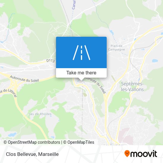 Clos Bellevue map