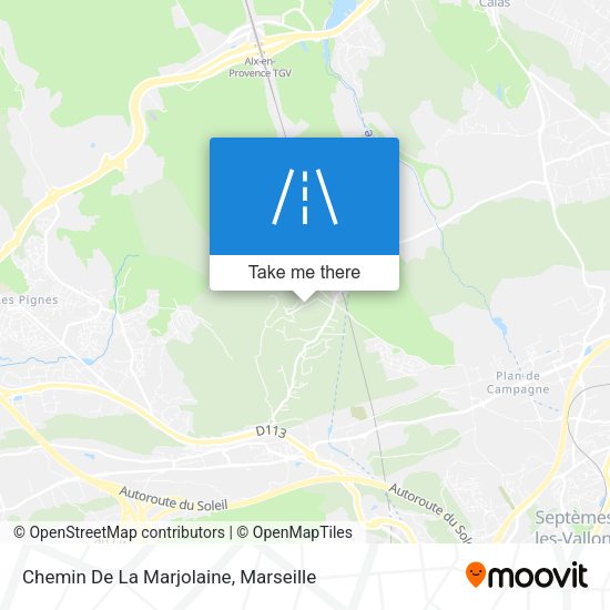 Chemin De La Marjolaine map