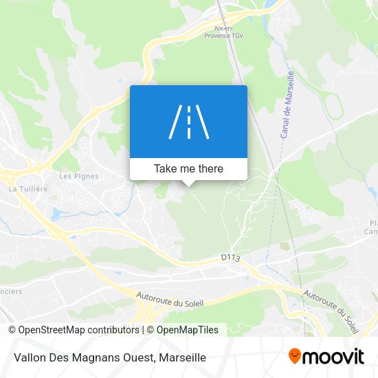 Vallon Des Magnans Ouest map