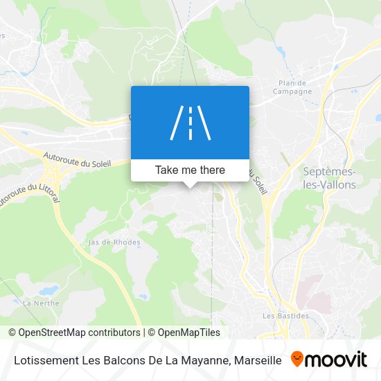 Lotissement Les Balcons De La Mayanne map