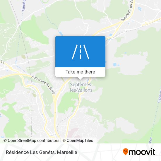 Résidence Les Genêts map
