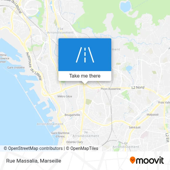 Rue Massalia map