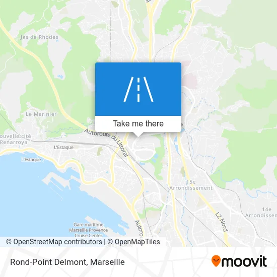 Rond-Point Delmont map