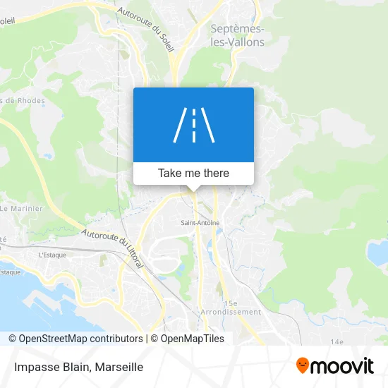 Impasse Blain map