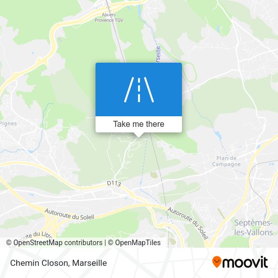 Chemin Closon map