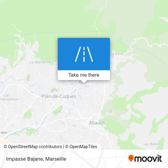 Impasse Bajane map