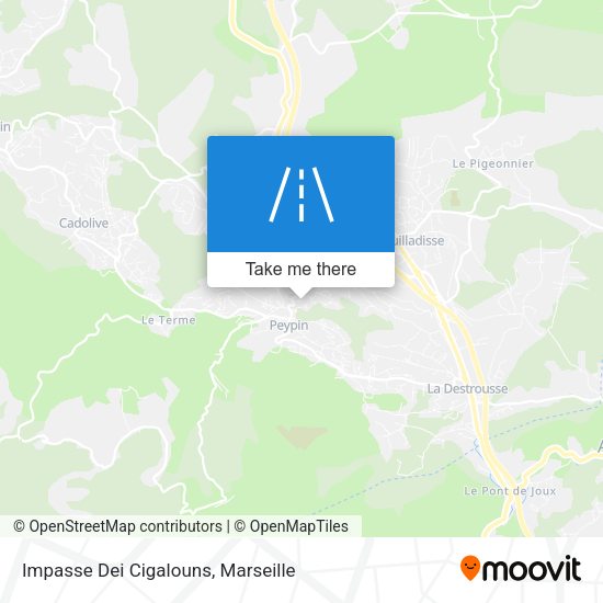 Impasse Dei Cigalouns map