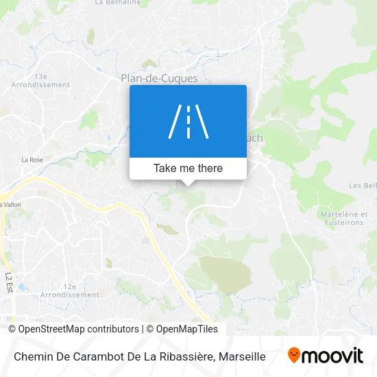 Chemin De Carambot De La Ribassière map