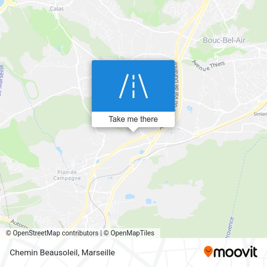 Chemin Beausoleil map