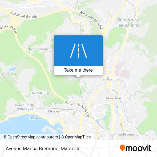Avenue Marius Brémond map