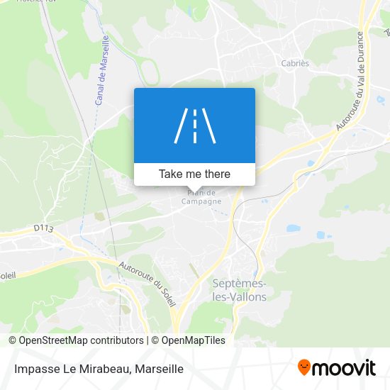 Impasse Le Mirabeau map