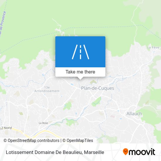 Lotissement Domaine De Beaulieu map