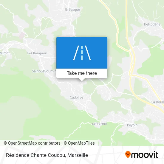 Résidence Chante Coucou map