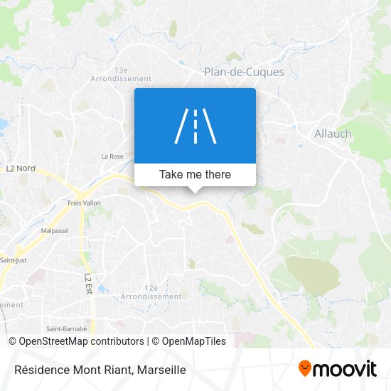 Résidence Mont Riant map