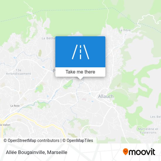Allée Bougainville map