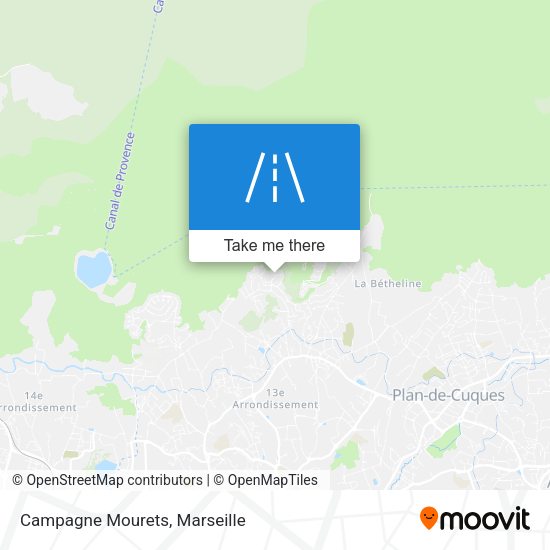 Campagne Mourets map