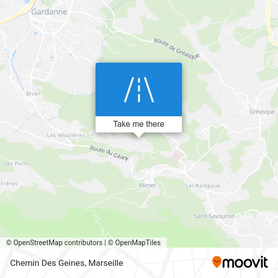 Chemin Des Geines map